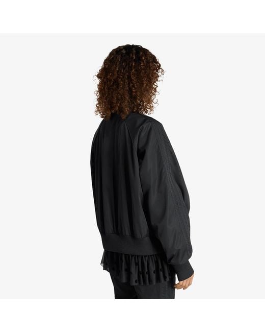 Adidas Originals Black Layered Bomber Jacket