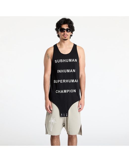Canotta X Champion Basketball Tank di Rick Owens in Black da Uomo
