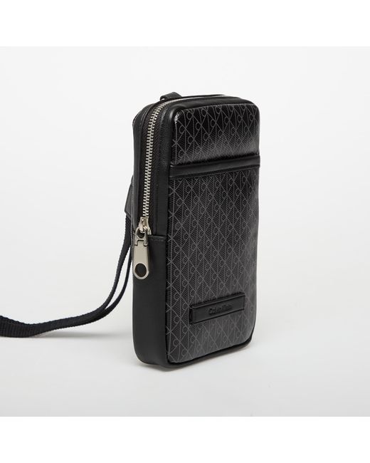 Calvin Klein Black Coated Phone Lanyard