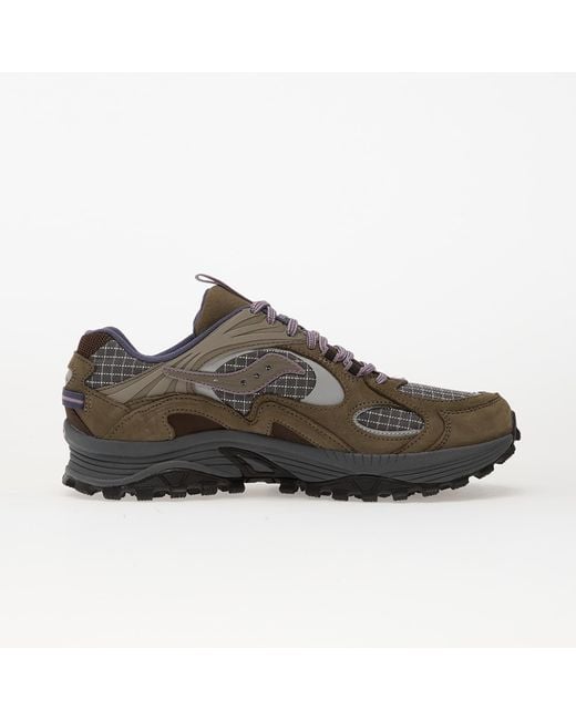 Saucony Brown Sneakers Grid Aura X Dark/ Mud