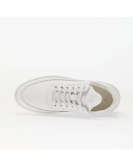 Sneakers Low Top Nappa Eur di Filling Pieces in White