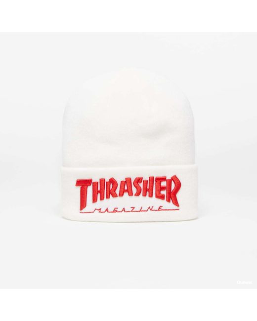 Thrasher Embroidered Logo Beanie / Red