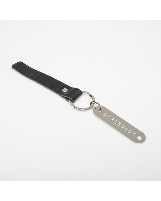 Our Legacy White Ring Keyring