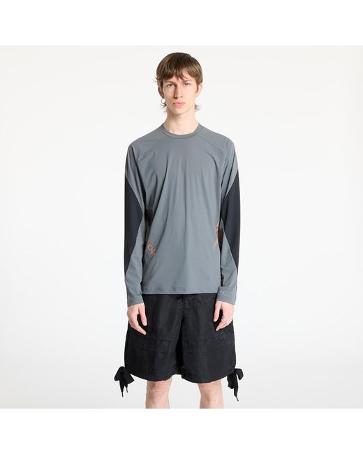 Maglietta Longsleeve Run Tee 3/ Washed di Reebok in Gray