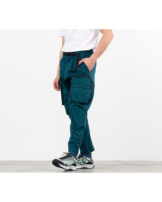 Nike Green Acg Woven Cargo Pants Midnight Turquoise for men