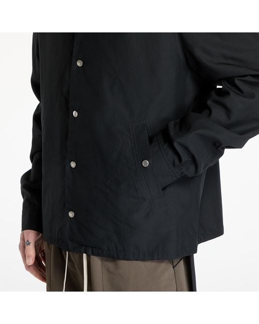 Rick Owens Jas Snapfront Jacket in het Black voor heren