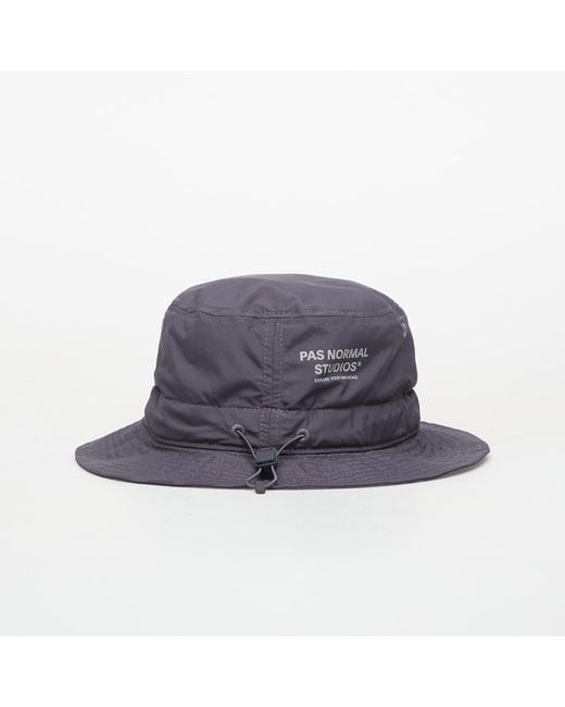 Pas Normal Studios Blue Off-Race Tech Bucket Hat