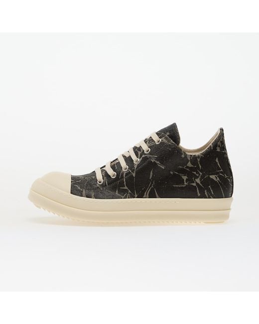 Rick Owens Black Sneakers Rick Owens Denim Shoes