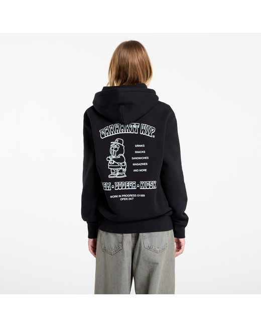 Carhartt Sweatshirt Hooded Sandwich Sweat Fog in het Black