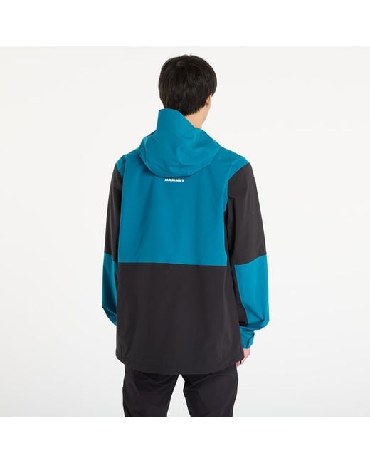 Veste linard guide hs hooded jacket men black/ deep teal xl Mammut pour homme en coloris Blue