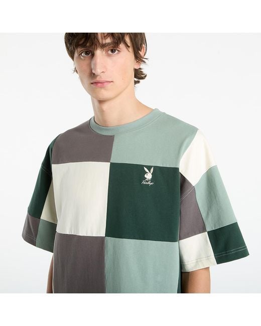 FTSHP T-Shirt Playboy X Patchwork Tee in het Green