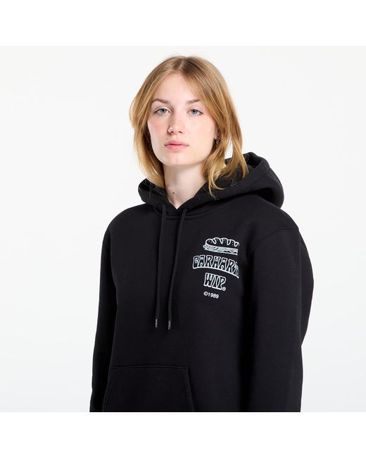 Carhartt Sweatshirt Hooded Sandwich Sweat Fog in het Black