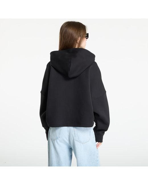Adidas Originals Black Sweatshirt Adidas Off Placed 3-Stripes Hoodie