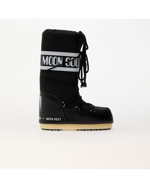 Moon Boot Black Sneakers Icon Nylon