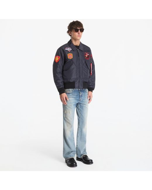 Alpha Industries Blue Jacket Cwu-45/P Devils Brigade for men