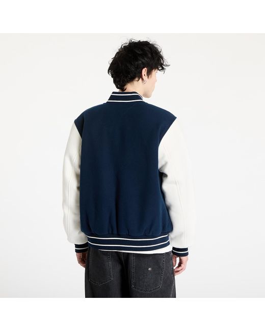 Tommy Hilfiger Bomber Tommy Jeans Wool Blend Varsity Jacket in Blue für Herren