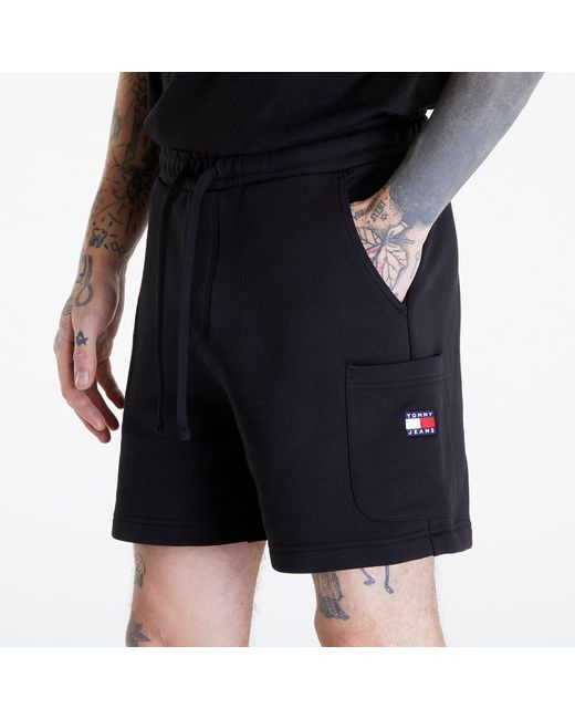 Pantaloncini Tommy Jeans Badge Cargo Shorts di Tommy Hilfiger in Blue da Uomo