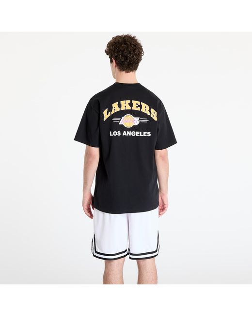 Mitchell & Ness T-Shirt Nba Double Hit Ss Pocket Tee Vintage Logo Lakers in Black für Herren