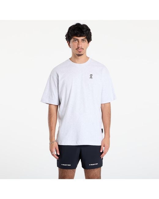 On Shoes T-Shirt Club Tee Court Heather in White für Herren