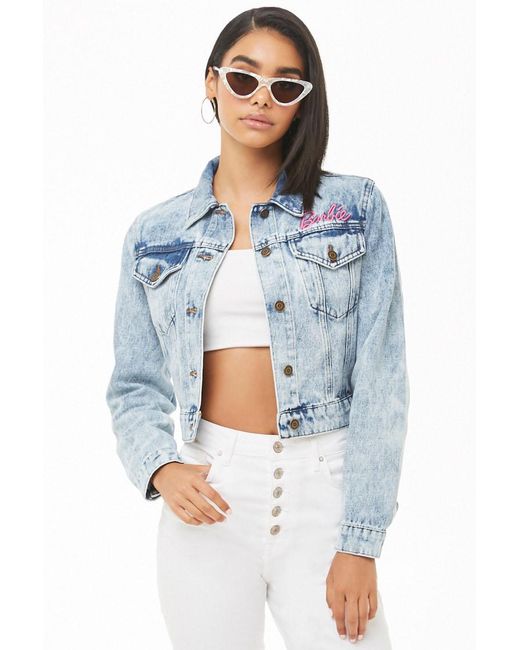 Acid Wash Barbie Denim Jacket 