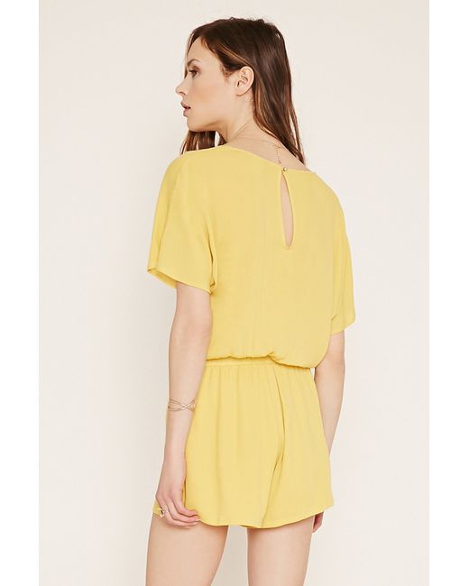 lyst forever 21 contemporary v neck cami romper in black forever 21 contemporary v neck playsuit in yellow lyst lyst forever 21 contemporary v neck cami romper in black forever 21 contemporary v neck playsuit in yellow lyst