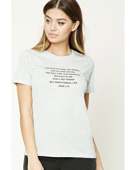 Forever 21 John 3:16 Graphic Tee in Multicolor | Lyst