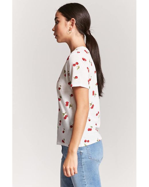 cherry print tee