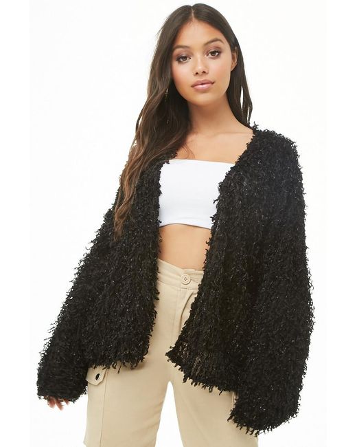 Shaggy Fringe Cardigan Sweater 