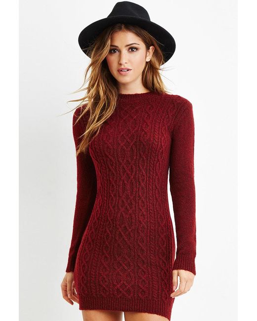 Forever 21 Cable Knit Sweater Dress You 