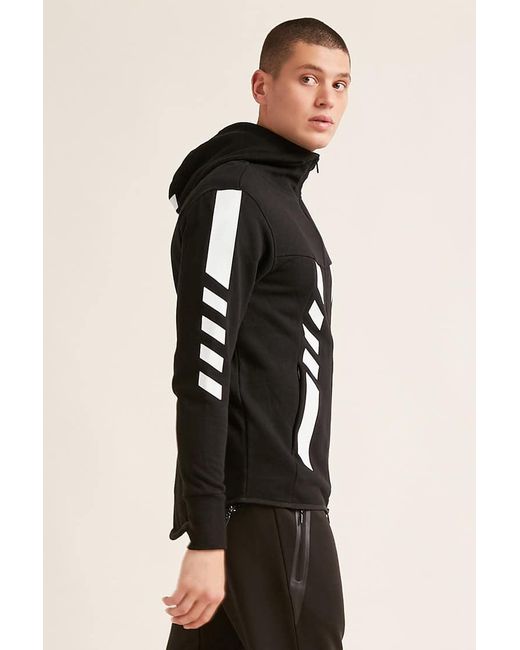 Forever 21 Jordan Craig Stripe Trim Hoo In Black For Men Lyst Forever 21 Black Jordan Craig Stripe Trim Hoo For Men Lyst