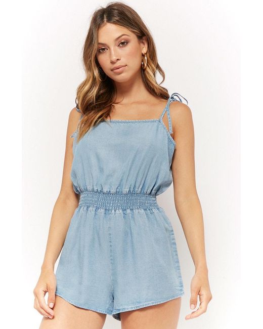 Forever 21 Women's Self-tie Chambray 