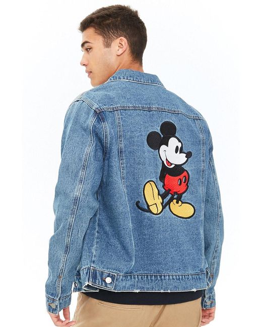 mickey mouse denim jacket forever 21