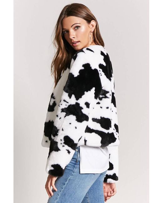 fluffy cow jacket