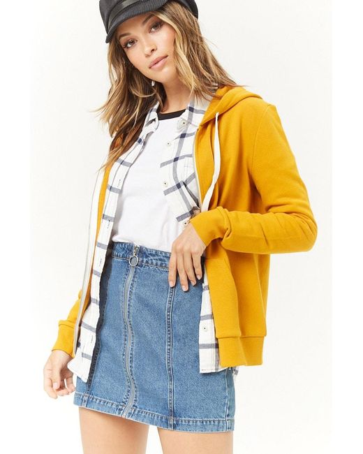 Forever 21 Zip-front Denim Skirt 