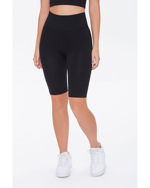forever 21 high rise biker shorts