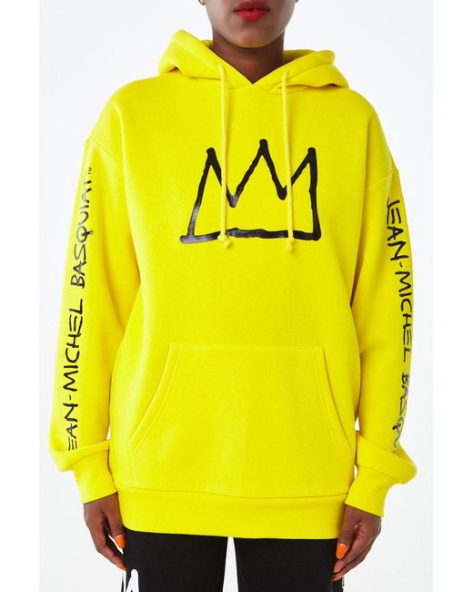 Fleece Basquiat Graphic Hoodie 