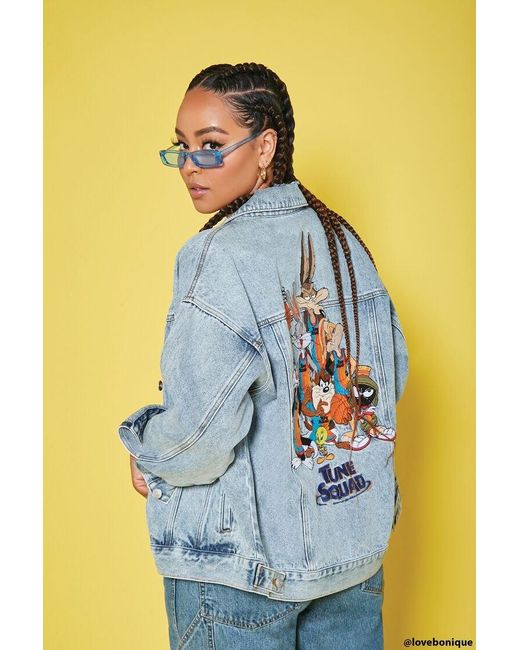 Forever 21 Space Jam Graphic Denim Jacket in Blue | Lyst Canada