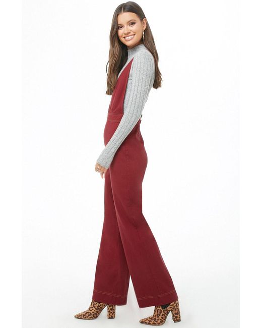 forever 21 red jumpsuit