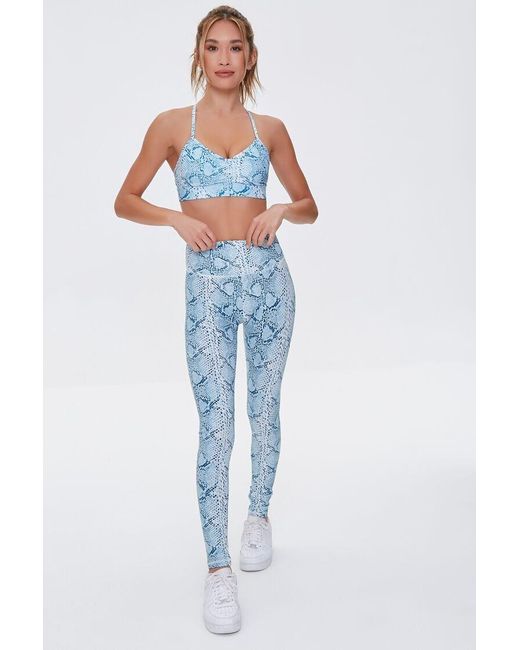 forever 21 blue leggings