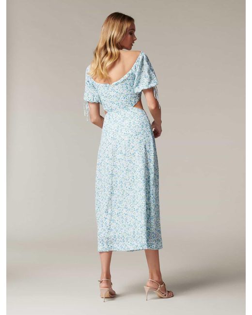 frankie plunge midi dress
