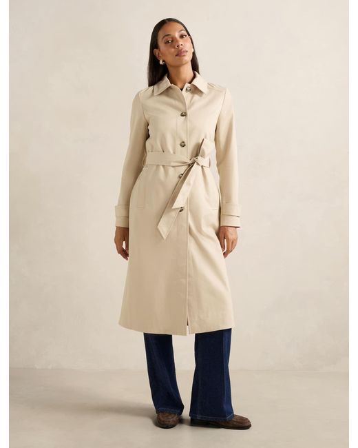 Forever New Natural Helen Single-Breasted Trench Coat