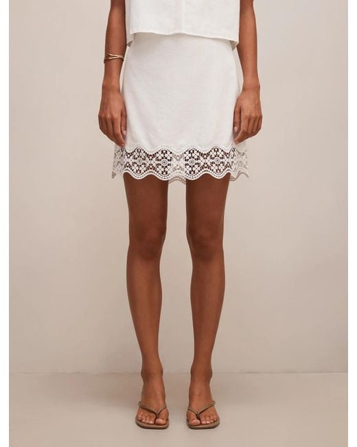 Forever New Multicolor Skye Trim Detail Mini Skirt