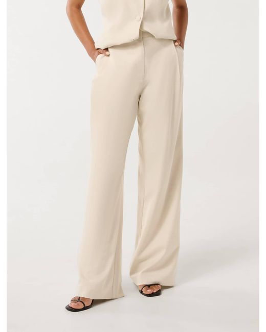 Forever New Natural Daniela Petite Wide Leg Pant