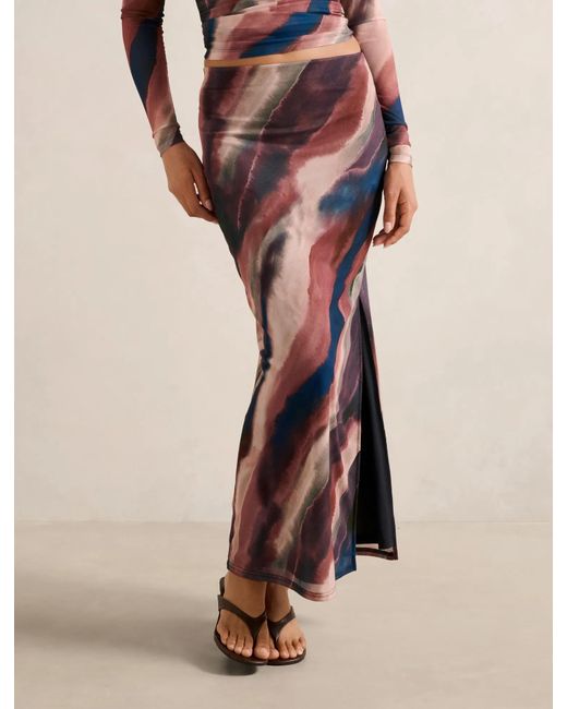Forever New Multicolor Mia Mesh Maxi Skirt