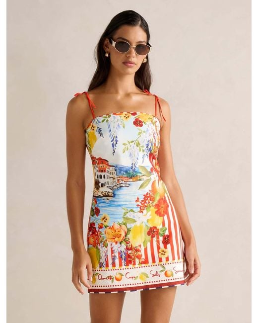 Forever New White Sierra Printed Mini Dress