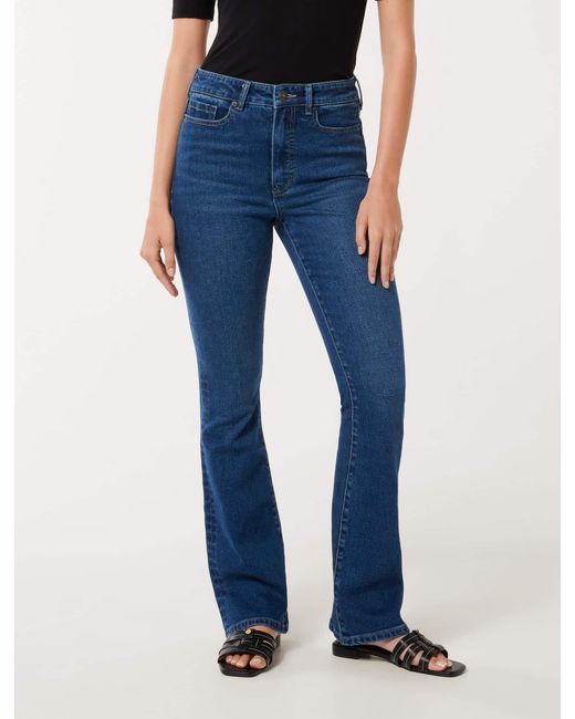 Forever New Blue Phoebe Skinny Flare Jeans
