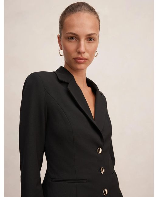 Forever New Black Lenora 2-In-1 Blazer Mini Dress