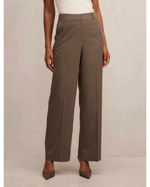 Forever New Natural Rhiannon Straight Leg Pants