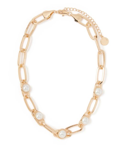 Forever New White Signature Blair Link Pearl Necklace