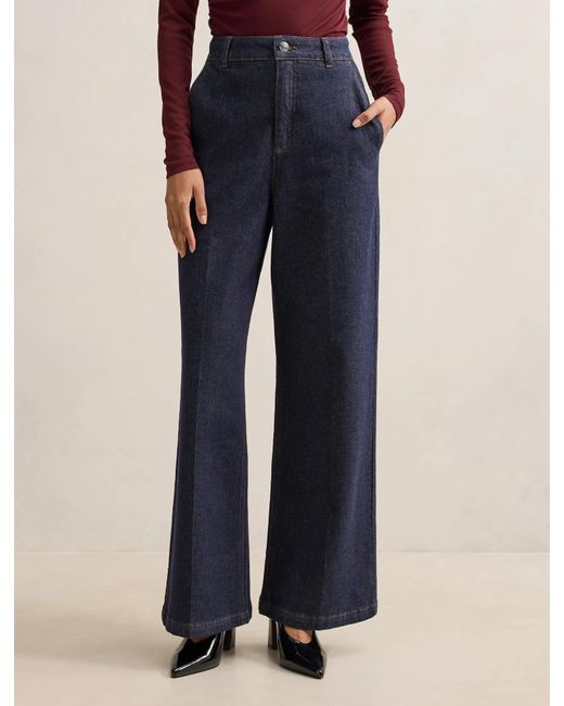 Forever New Blue Harper Petite Denim Pant